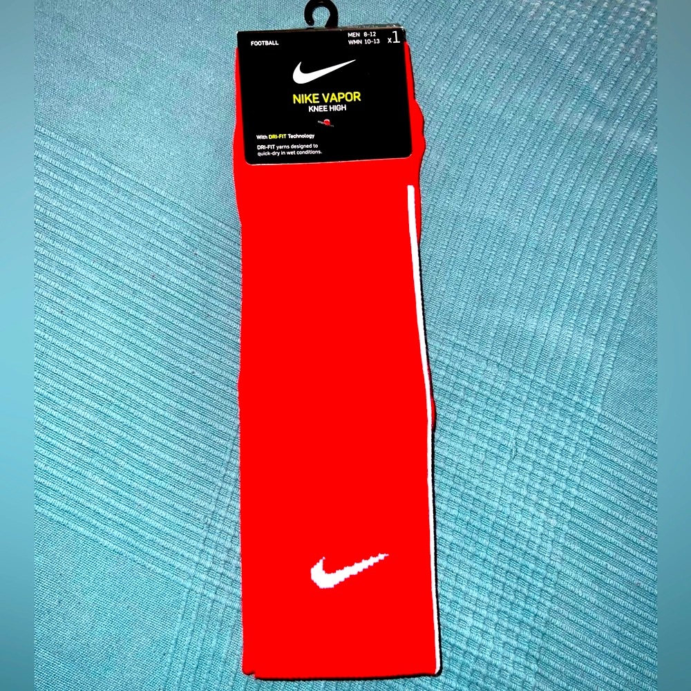 Nike, red, knee high sock